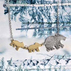 Mama bear necklace - choose your number of cubs